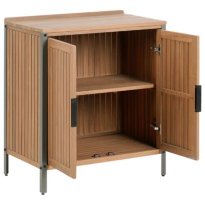 Meuble de cuisine d'extérieur IVREA Marron Bois d'acacia certifié