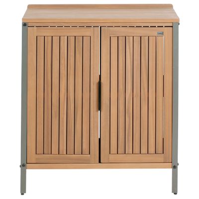 Meuble de cuisine d'extérieur IVREA Marron Bois d'acacia certifié