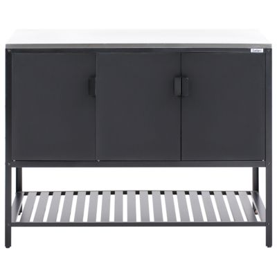 Meuble de cuisine d'extérieur MAENZA Noir Métal