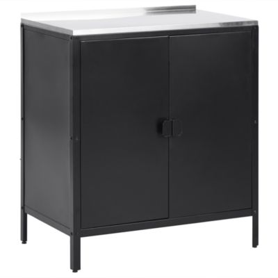 Meuble de cuisine d'extérieur VILAMA Noir Métal
