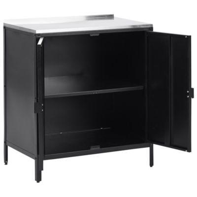 Meuble de cuisine d'extérieur VILAMA Noir Métal