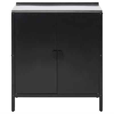 Meuble de cuisine d'extérieur VILAMA Noir Métal