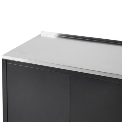 Meuble de cuisine d'extérieur VILAMA Noir Métal