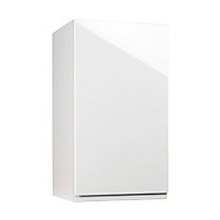 Meuble de cuisine Epura blanc façade 1 porte + caisson haut L. 40 cm
