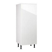 Meuble de cuisine Epura blanc façade porte de réfrigérateur + caisson 1/2 colonne L. 60 cm