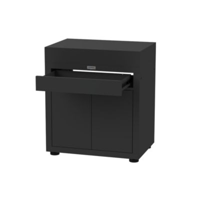 Meuble de cuisine extérieure avec tiroir 80 x 55 cm inox noir Le Marquier