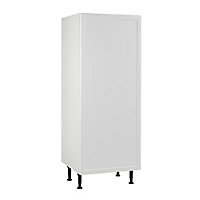 Meuble de cuisine Fog blanc façade porte de réfrigérateur + caisson 1/2 colonne L. 60 cm