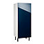 Meuble de cuisine Gossip bleu façade porte de réfrigérateur + caisson 1/2 colonne L. 60 cm