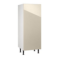 Meuble de cuisine Gossip sable façade porte de réfrigérateur + caisson 1/2 colonne L. 60 cm