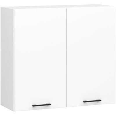 Meuble de cuisine haut AKORD W80 H720 Blanche 2 portes, 2 étagères 72x80x30 cm