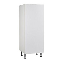 Meuble de cuisine Ice blanc façade porte de réfrigérateur + caisson 1/2 colonne L. 60 cm