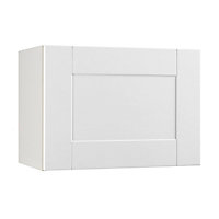 Meuble de cuisine Kadral blanc façade 1 porte ouvrante sur hotte + caisson haut hotte L. 60 cm