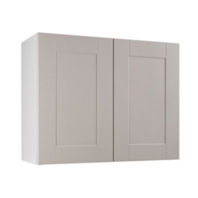Meuble de cuisine kadral seigle façade 1 porte L. 90 cm + caisson haut