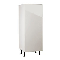 Meuble de cuisine Sixties lin façade porte de réfrigérateur + caisson 1/2 colonne L. 60 cm