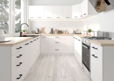 Meuble de cuisine sur pied : 3 tiroirs, blanc,80 x 85 x 46 cm