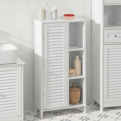 Meuble de Rangement Armoire Cuisine Salle de Bain, BZR39-W, SoBuy