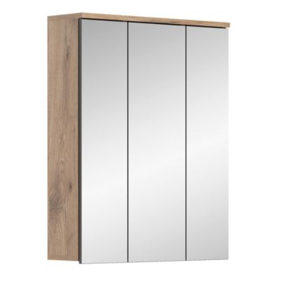 Meuble de rangement avec miroirs  Chene clair  SELMA