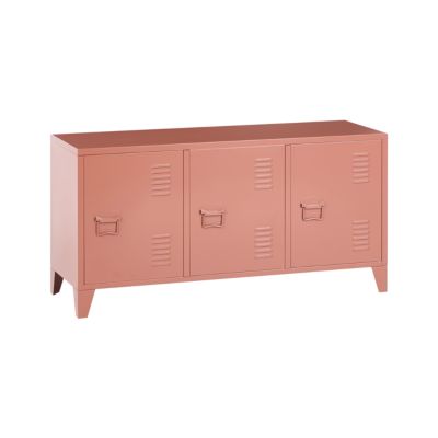 Meuble de rangement CARDIFF Métal Marron doré