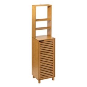 Meuble de rangement Colonne en Bambou 1 Porte H 168 cm