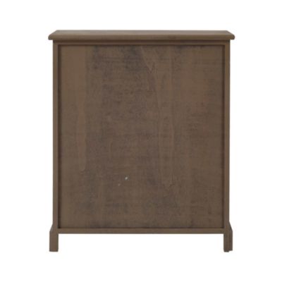 Meuble de Rangement Commode Gris Blanc 4 Tiroirs 1 Porte 70x60x30