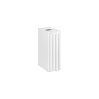 Meuble de rangement de salle de bain VANO  1 porte  Blanc alpin  L20 x P18 x H57 cm  Meuble suspendu