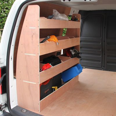 Meuble de Rangement en Contreplaqué pour VW Caddy Maxi