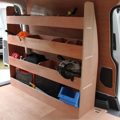 Meuble de Rangement en Contreplaqué pour VW Caddy Maxi