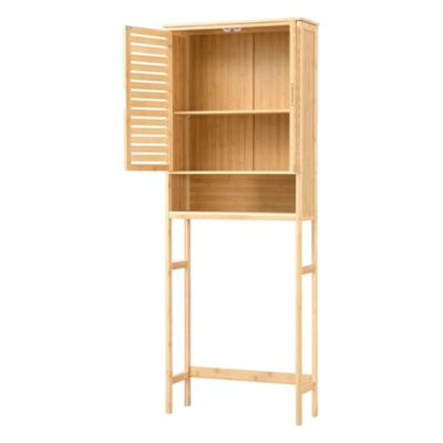 Meuble de rangement Geta pour WC à 2 portes 170 x 66 x 23 cm en.casa