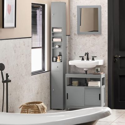 Meuble de Rangement Meuble Colonne Armoire de Toilette, BZR34-HG, SoBuy