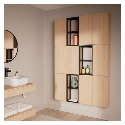 Meuble de rangement - Meuble haut 1 porte - Faible profondeur