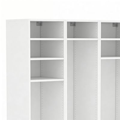 Meuble de rangement ouvert blanc GoodHome Atomia H. 187,5 x L. 120 x P. 45 cm