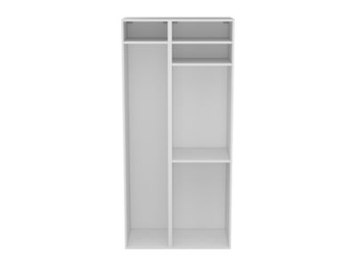 Meuble de rangement ouvert blanc GoodHome Atomia H. 187,5 x L. 87 x P. 45 cm