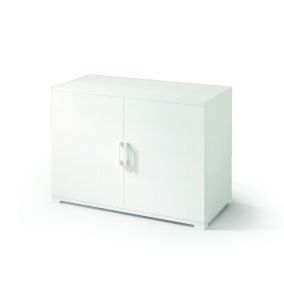 Meuble De Rangement Polyvalent Pour Salle De Bains Blanc