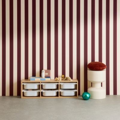 Meuble de rangement pour enfant. naturel. 6 bacs en plastique