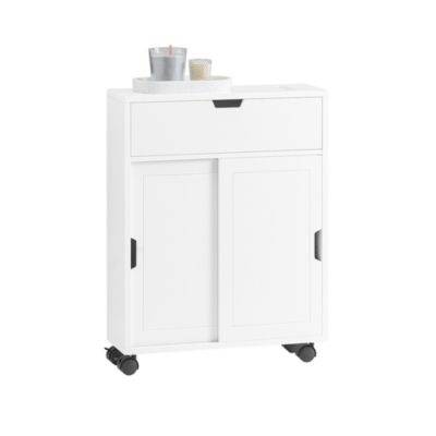 Meuble de Rangement Salle de Bain pour Papier Toilette, BZR31-W, SoBuy