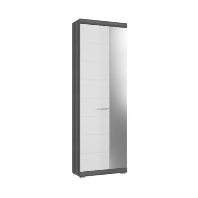 Meuble de rangement SCOTT  Blanc brillant  6 niches, 1 porte  À poser