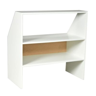 Meuble de rangement sous pente ALIX, H. 100 x L. 100 x P. 50 cm, Blanc