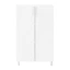 Meuble de rangement sur pieds portes battantes blanc GoodHome Atomia H. 123,5 x L. 75 x P. 37 cm