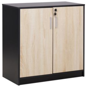 Meuble de rangement ZEHNA Marron/noir