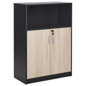 Meuble de rangement ZEHNA Marron/noir