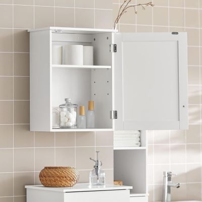 Meuble de Rangementde Salle de Bain Armoire Suspendue, BZR19-W, SoBuy