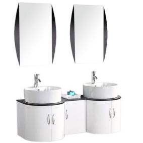 Meuble de Salle de Bain 138 cm Lavabo inclus  Eloise