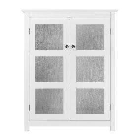 Meuble de salle de bain 2 étagères en bois, blanc Teamson Home