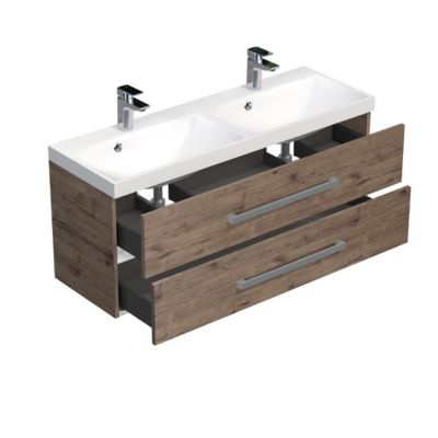 Meuble de salle de bain avec lavabo SAT Evolution 58x30x44,8 cm blanc mat (SATEVO60WMU2)