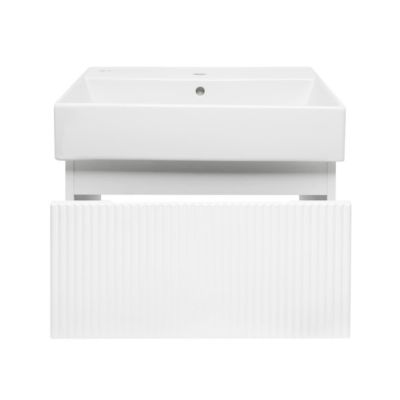 Meuble de salle de bain avec lavabo SAT Evolution 58x30x44,8 cm blanc mat (SATEVO60WMU2)