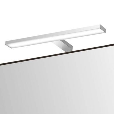 Meuble de salle de bain avec vasque, miroir et applique LED BOREAL 100x45 cm finition Bleu Océan mat 2 tiroirs suspendus Kibath