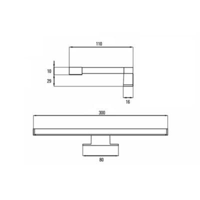 Meuble de salle de bain avec vasque, miroir et applique LED BOREAL 80x45 cm finition BLEU OCÉAN mat 2 tiroirs suspendus Kibath