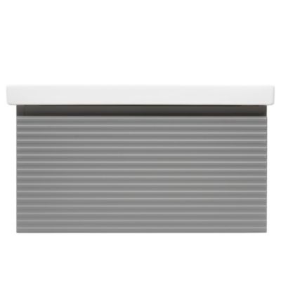Meuble de salle de bain avec vasque Naturel Savona 78x43x44,8 cm gris mat (SAVONA80GMU1)