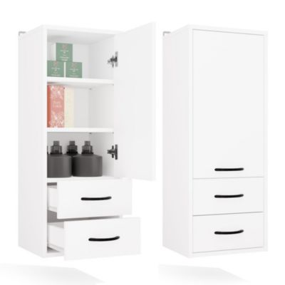 Meuble de salle de bain, blanc, 35 x 67 x 30 cm