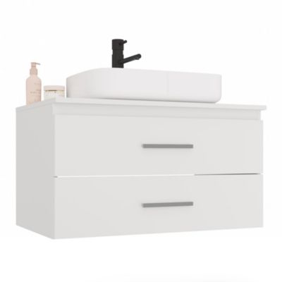 Meuble de salle de bain, blanc, 80 x 45 x 50 cm